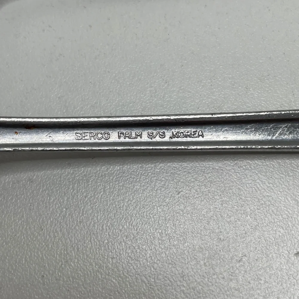 Serco SEO8 Palm Stainless Dinner Fork Scroll Tip Korea Set 2 7.25